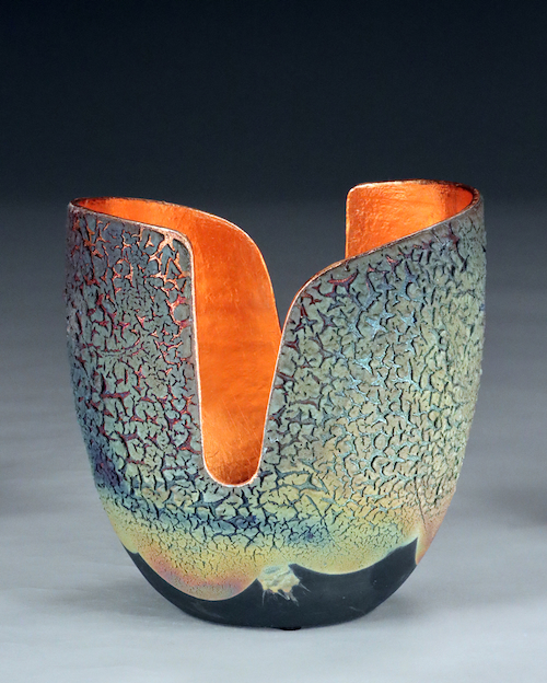 Click to view detail for WB-1483 Raku Glowpot $750
